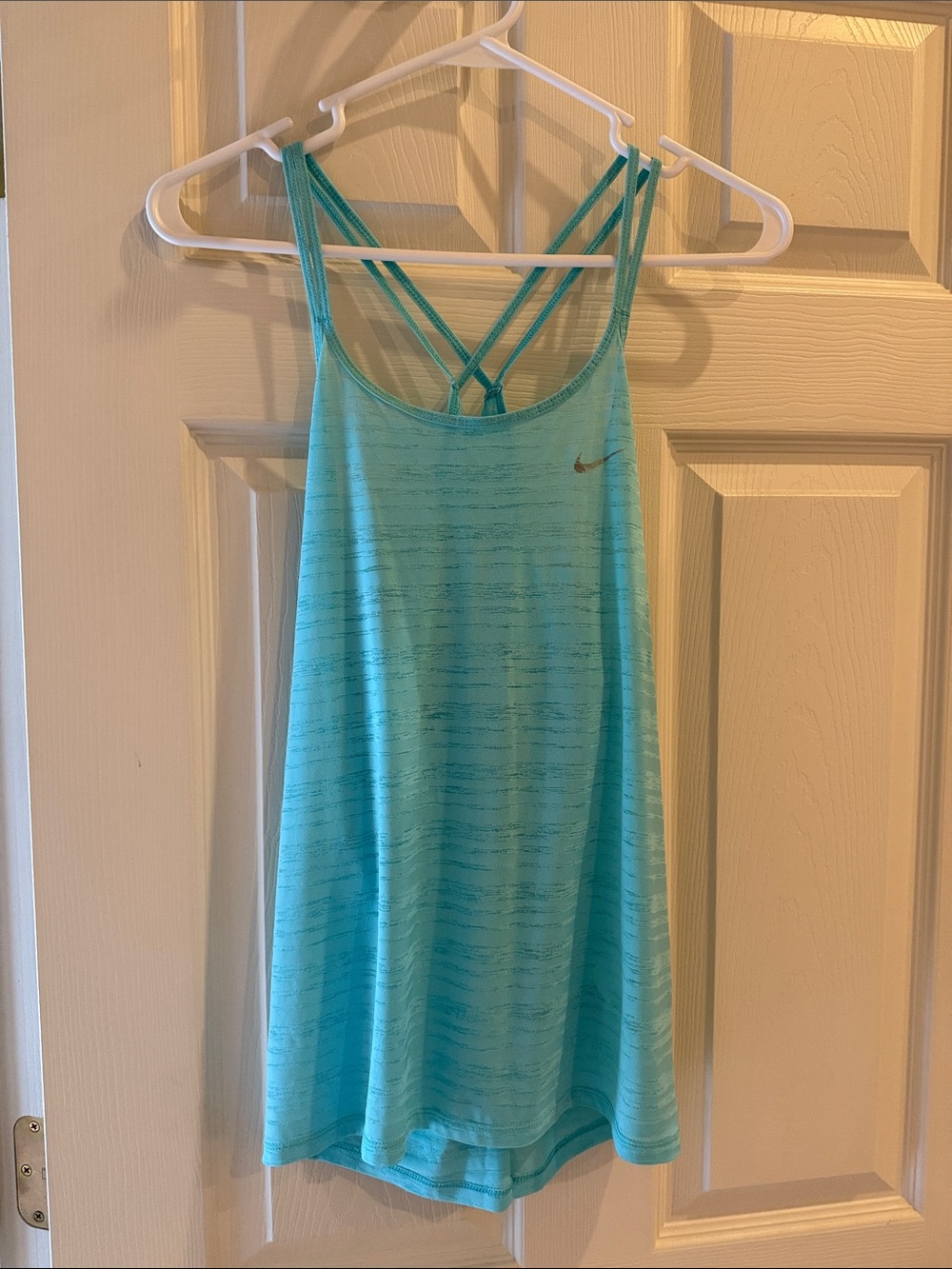 Nike Cool Breeze Aqua Blue Strappy Athletic Tank